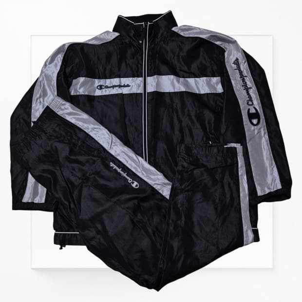 [우주매물🔥] 챔피온 90s 나일론 실키 셋업