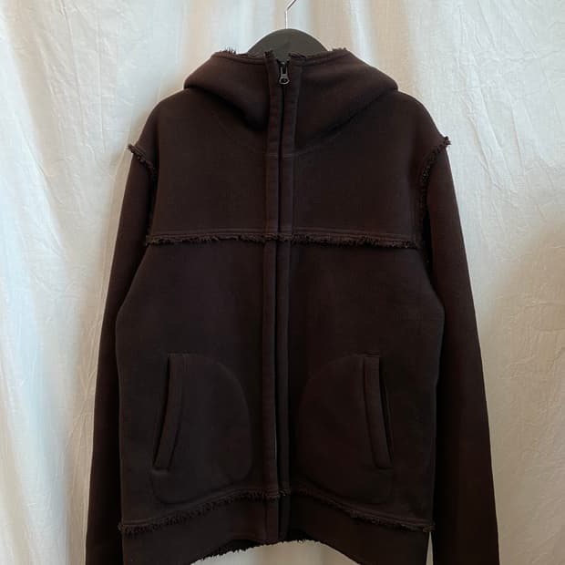 UNIQLO 브라운 플리츠집업자켓(M)