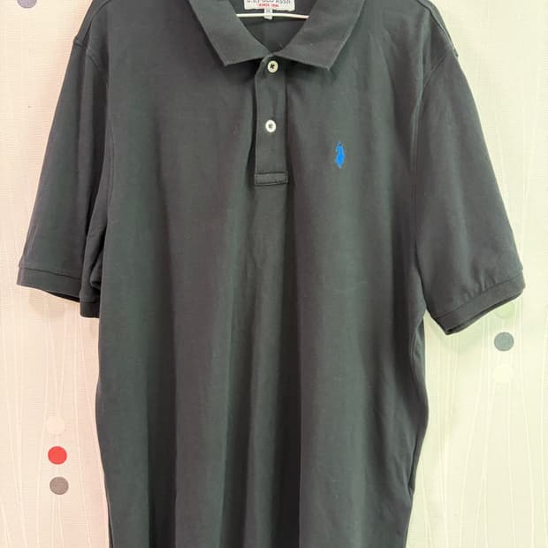 US 폴로 아슨 블랙 반팔 카라티