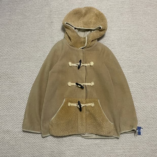 메르시보꾸 플리스 더플코트 