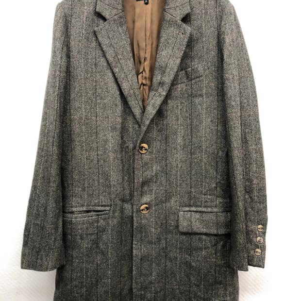 아페쎄 A.P.C 헤링본 패턴 울 코트 XS(95)