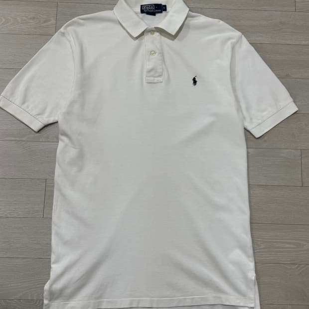 폴로 랄프로렌 포니 화이트 카라티 S