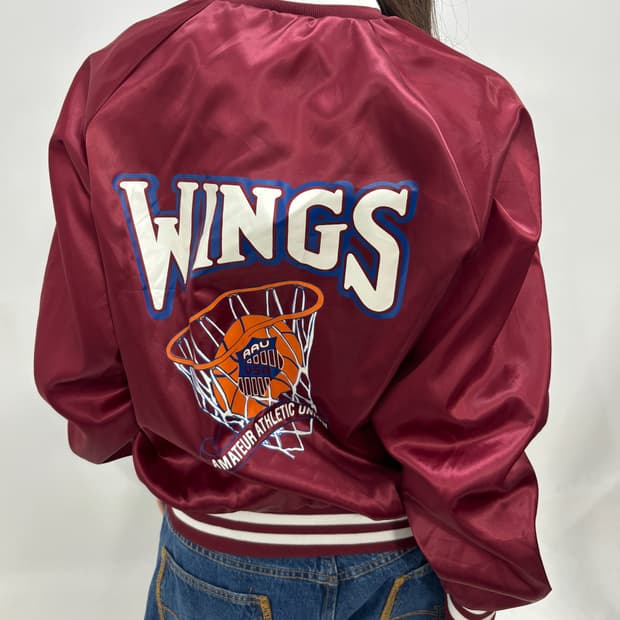 90s 올트스쿨 버건디 스타디움from usa 