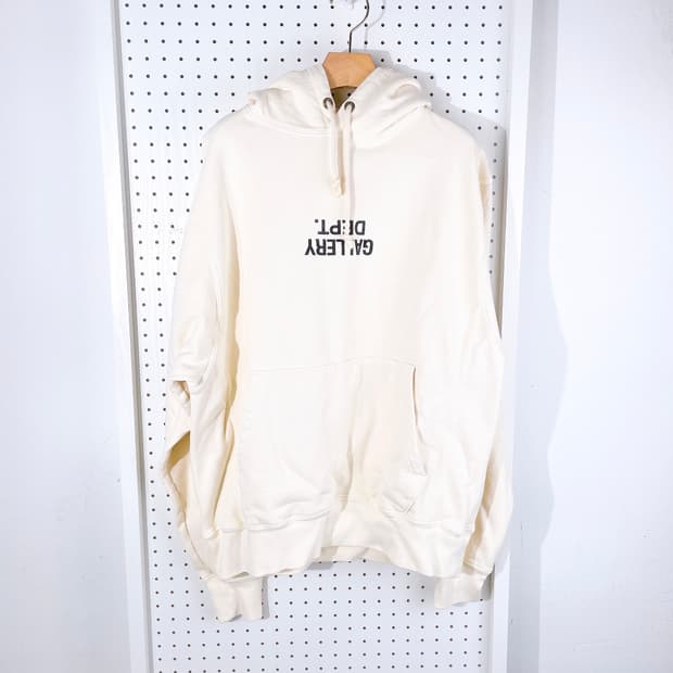 (정품/새상품) 갤러리 디파트먼트 퍽드 업 로고 화이트 후드