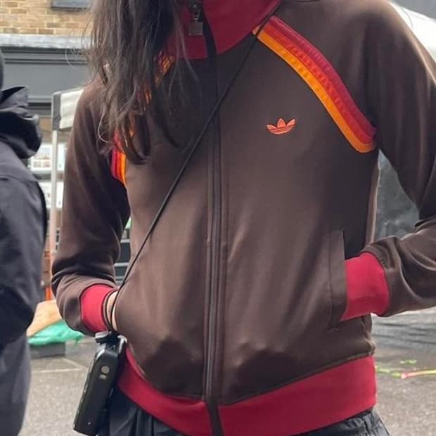 Y2K 아디다스 오리진 브라운 트랙탑