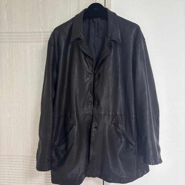 Youth 레더 워시드자켓 m