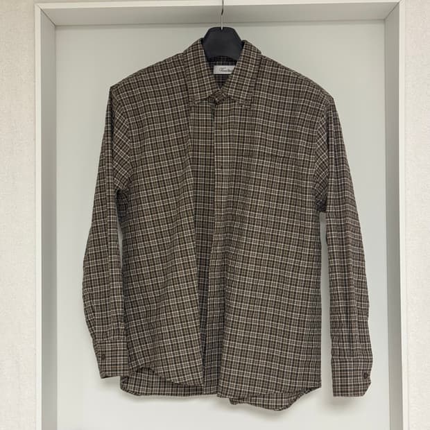 비바스튜디오 릴렉스 체크셔츠