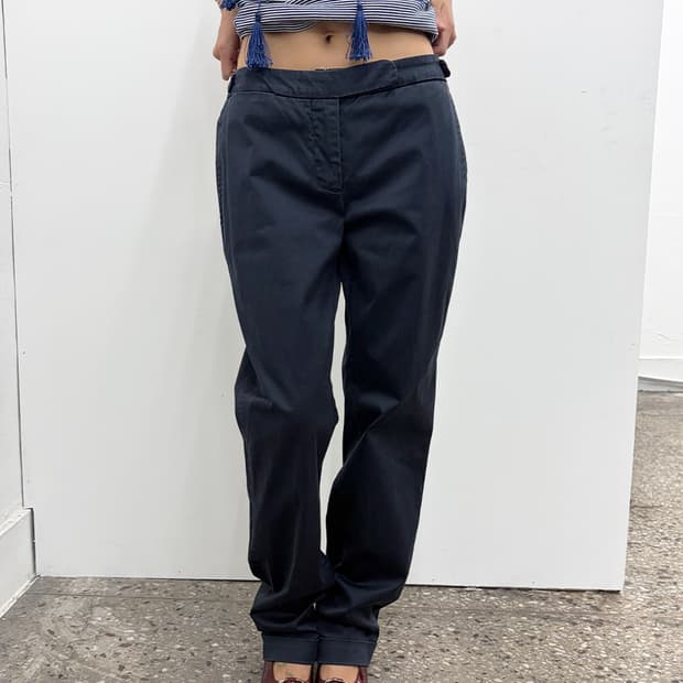 이탈리안 디자이너 버튼 디테일 팬츠