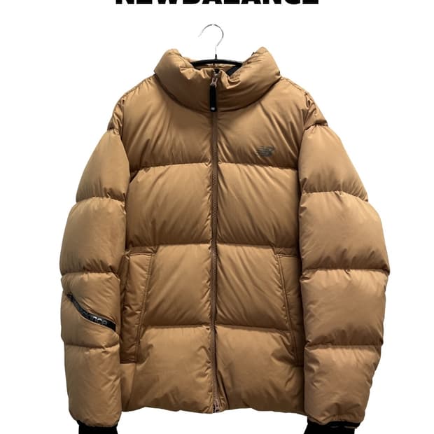 뉴발란스 액티브 구스 숏 다운 패딩 자켓 머스타드