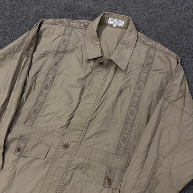 [정품/EL] YSL 입생로랑 로고 집업 자켓