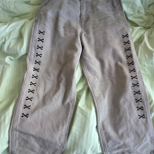 [2]아오이로 더 데스 오프 크롬 워크 팬츠 워시드 올리브