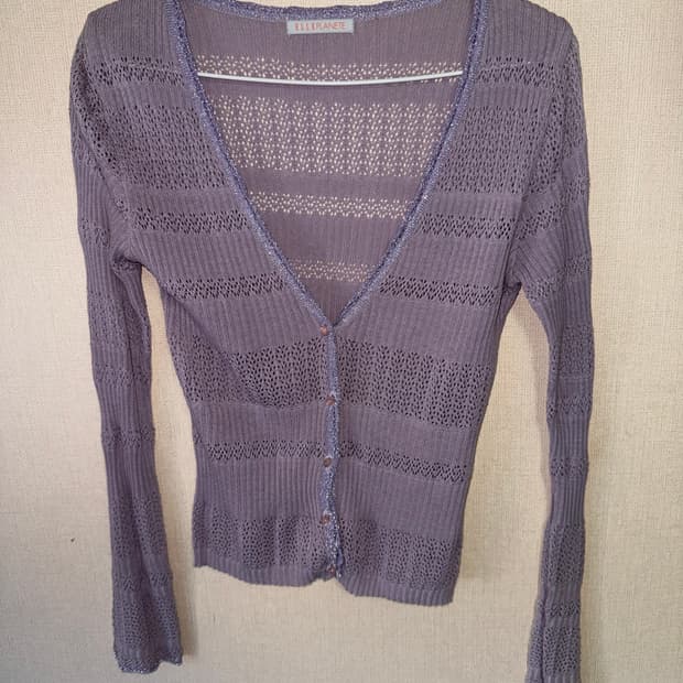 글리터 슬림핏 가디건