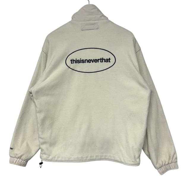 디스이즈네버댓 백로고 후리스 집업