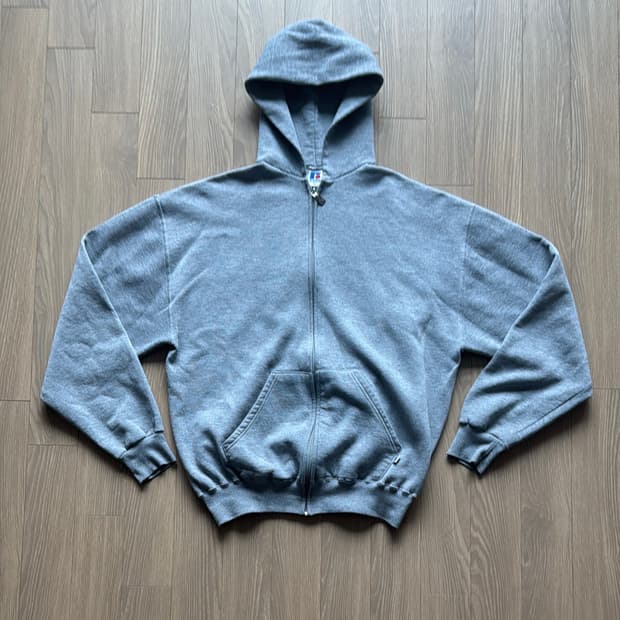 90s 러셀 애슬레틱 후드 집업