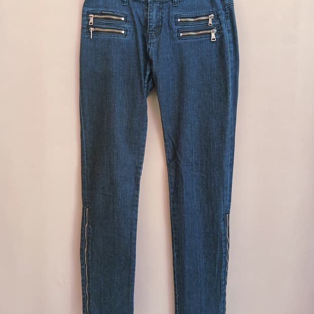 돌체앤가바나 00s 아카이브 멀티 지퍼 바이커진 (40)