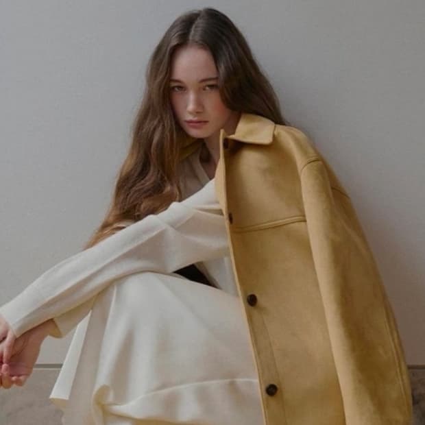 ODS 비건 스웨이드 자켓 베이지