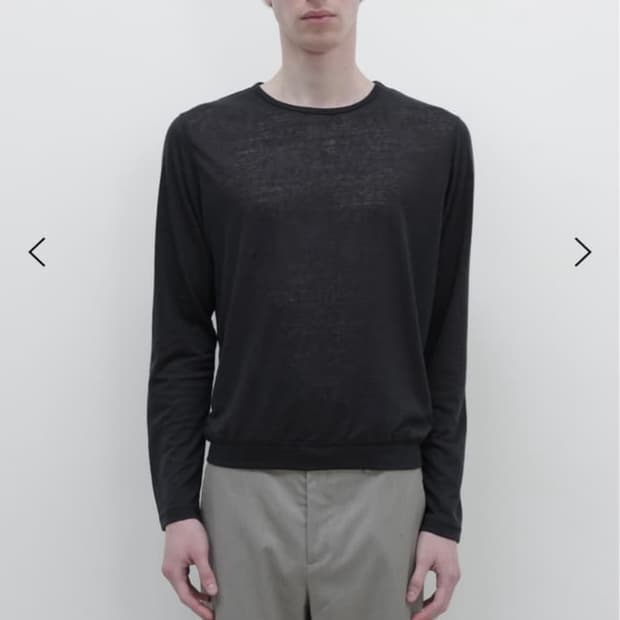 les fin linen top black 46