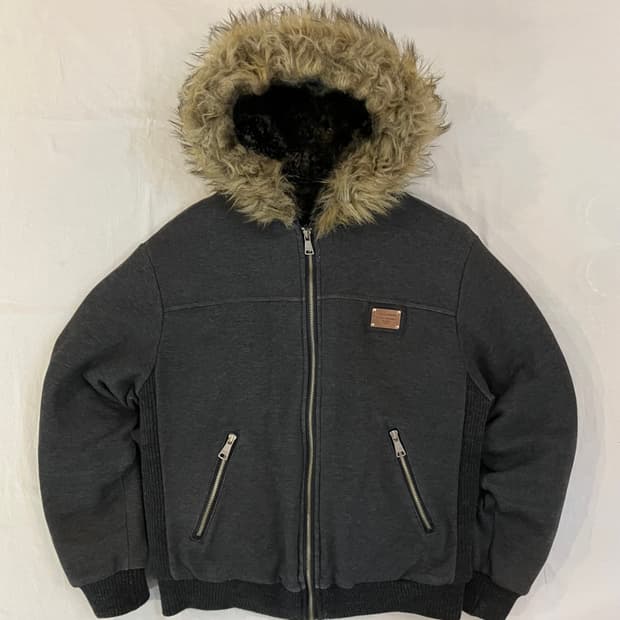 00s 돌체앤가바나 아카이브 울프죠 퍼 후드집업