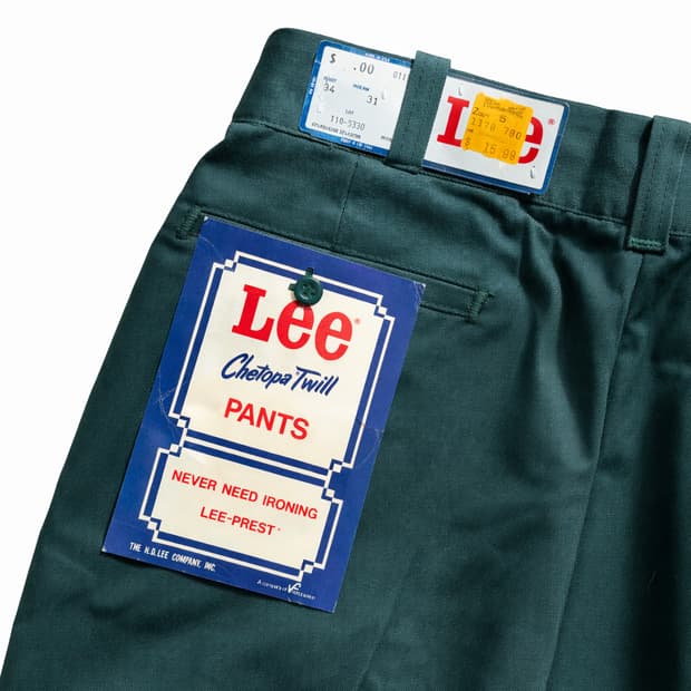 70s Lee Chetopa 트윌 코튼 팬츠 33" 데드스탁