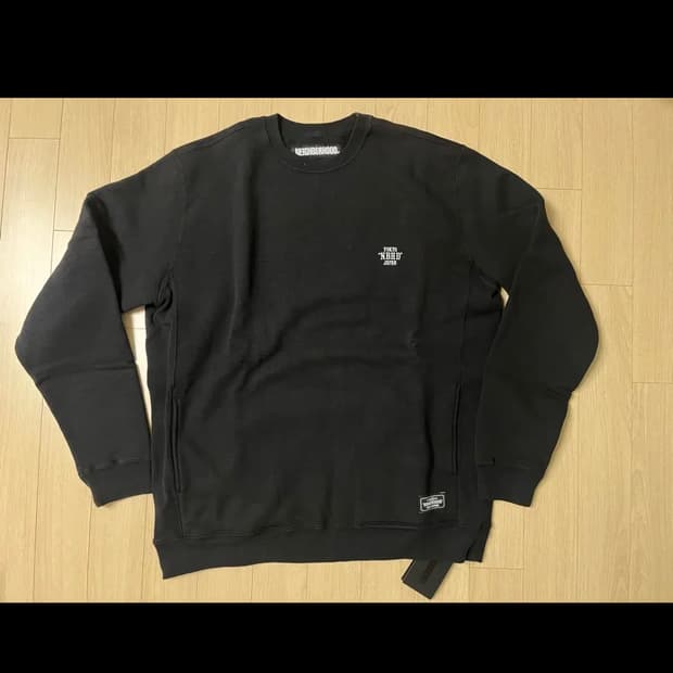 네이버후드 맨투맨 블랙 XL