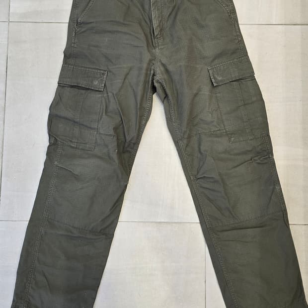 칼하트 레귤러 카고 바지 33 올리브