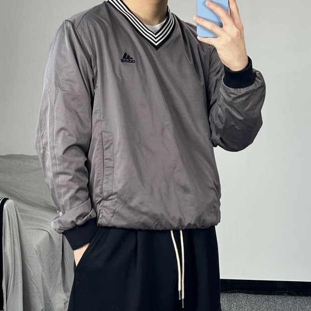 아디다스 07 F/W 베이스볼 풀오버 웜업 L  