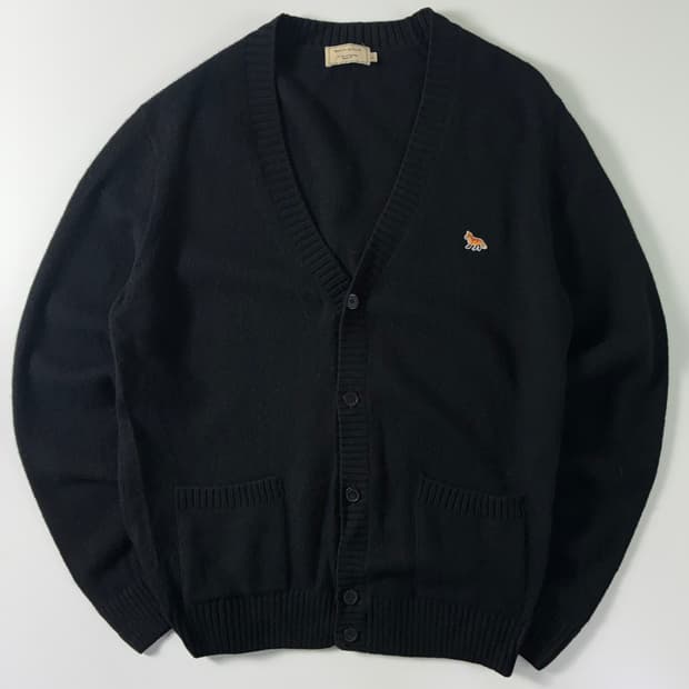 Masion kitsune 메종키츠네 베이비폭스 울 블백 가디건