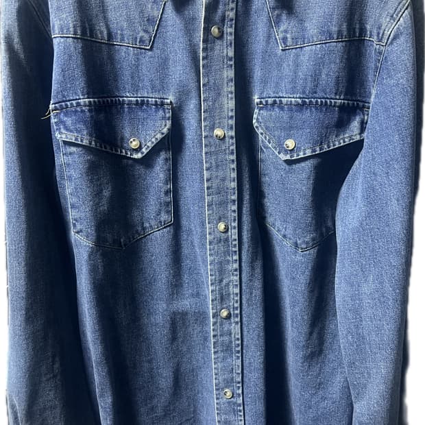 엘무드 배드가이 데님 웨스턴 셔츠 워시드 블루