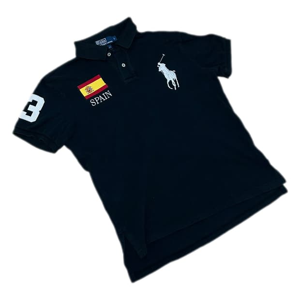폴로 랄프로렌 블랙 빅포니 스페인 pk 카라티