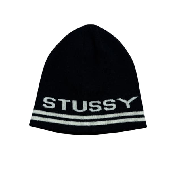 스투시 자카드 스트라이프 비니