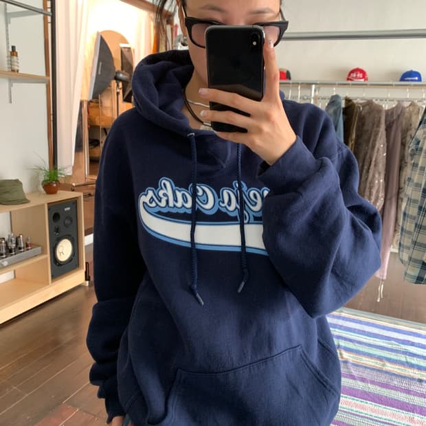 러셀 네이비 후드