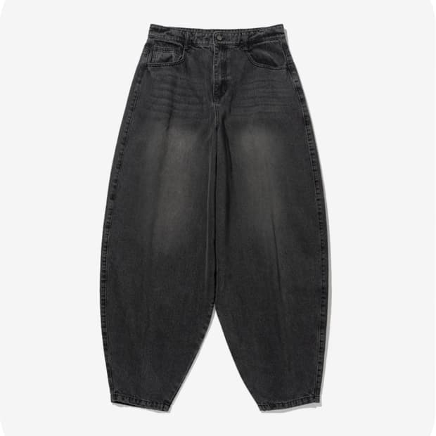 낫포너드 벌룬 팬츠 블랙 XL