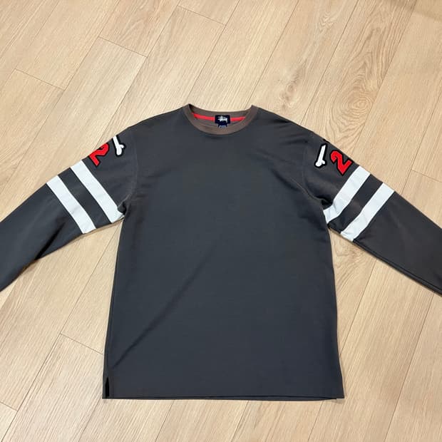 스투시 90s 빈티지 롱슬리브 차콜 XL