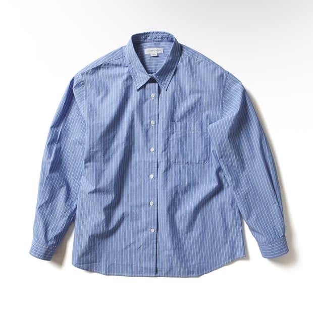 [M] 토마스모어 레인 스트라이프 셔츠 블루바오