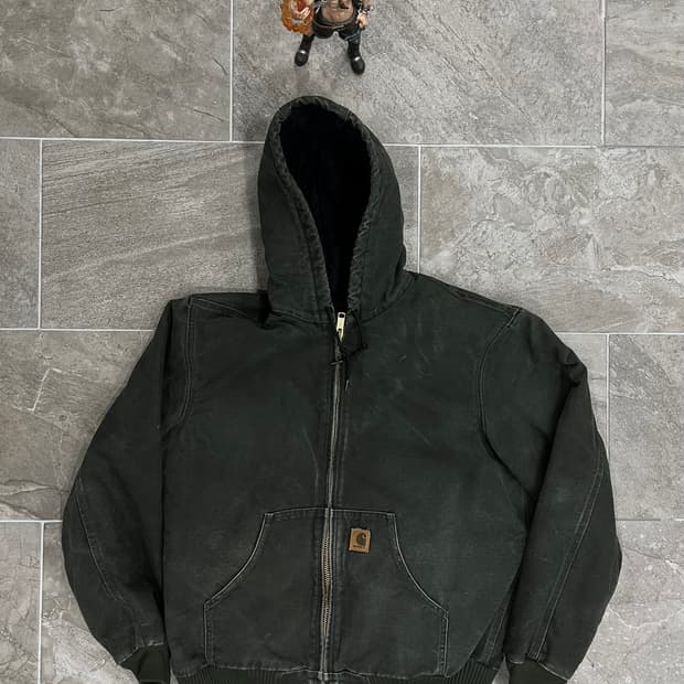 (M) 칼하트 후드 덕 액티브 자켓 J130 MOS 모스그린