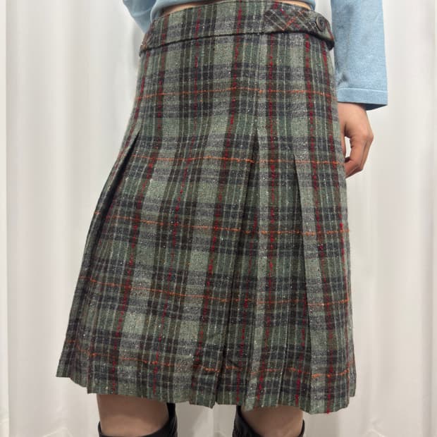 eastboy pleats midi skirt