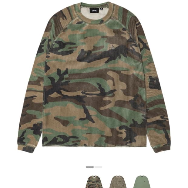 스투시 베이직 써멀 우드랜드 카모