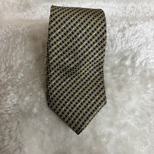 겐조(KENZO)빈티지 체크 패턴 실크 넥타이