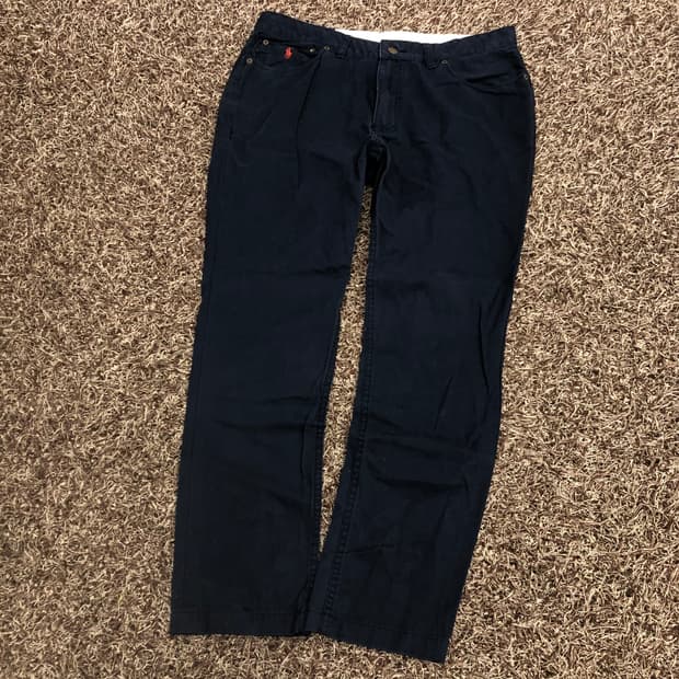 폴로 랄프로렌 네이비 코튼 팬츠 면바지