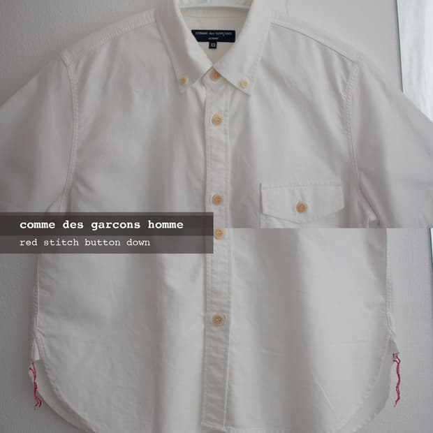 red stitch button down