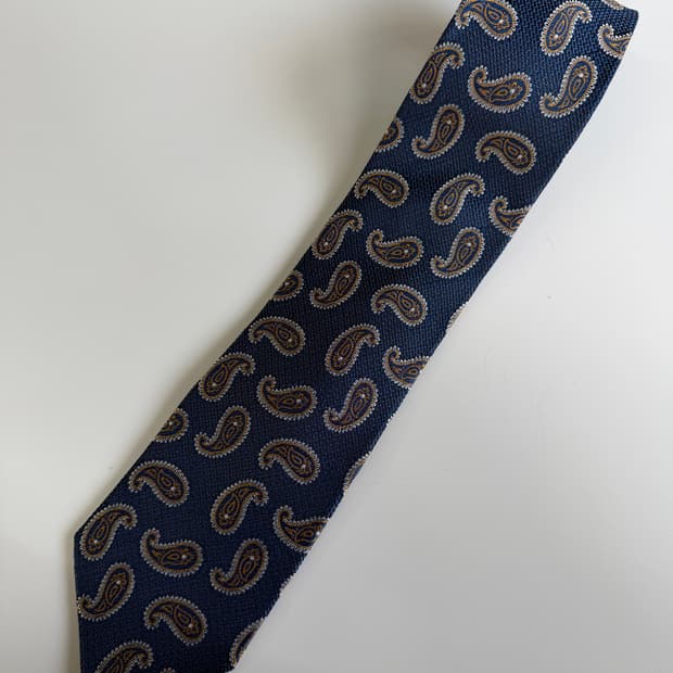 빈티지 페이즐리 실크 넥타이 8.5cm