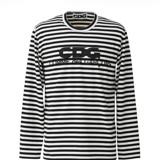 Cdg 스트라이프 롱슬리브