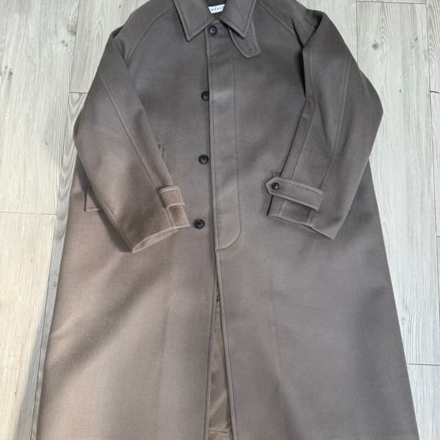 비슬로우 오버사이즈 캐시미어 발마칸코트 더스티브라운 M