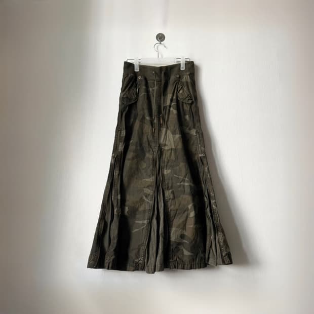 LGB goa camo 4zipper skirt