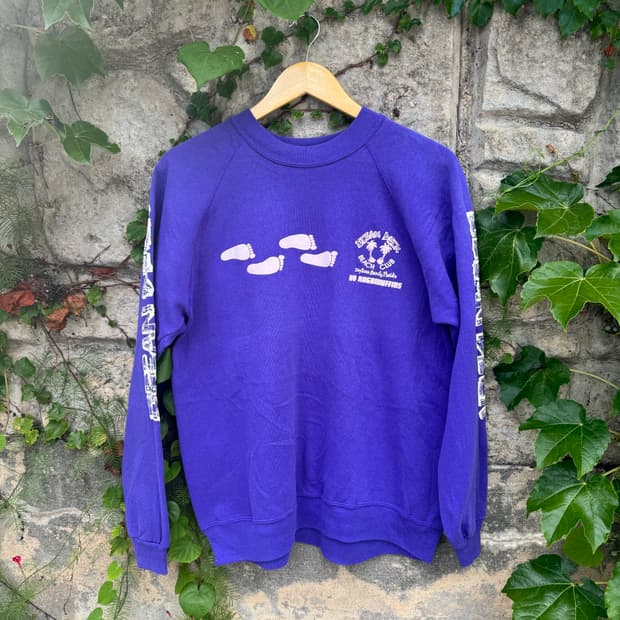 90s hanes made in usa 프린팅 50/50 맨투맨 스웻셔츠