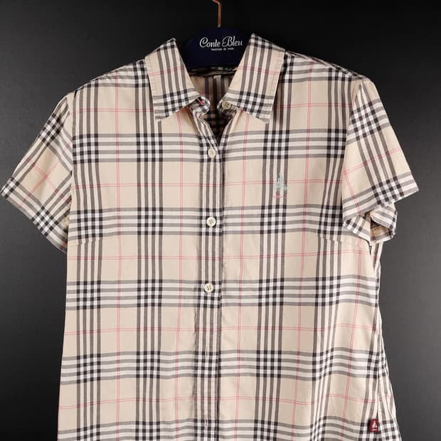 빈폴 반팔 체크셔츠