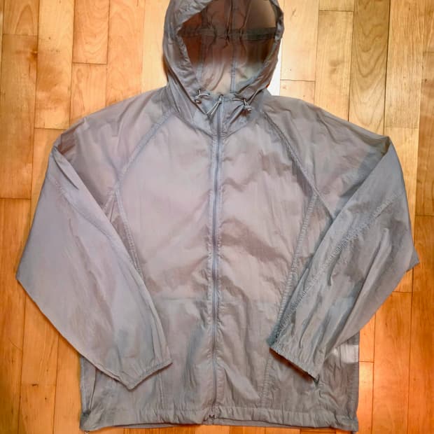 무신사 스탠다드 시티 레저 바람막이 XL 라이트 그레이