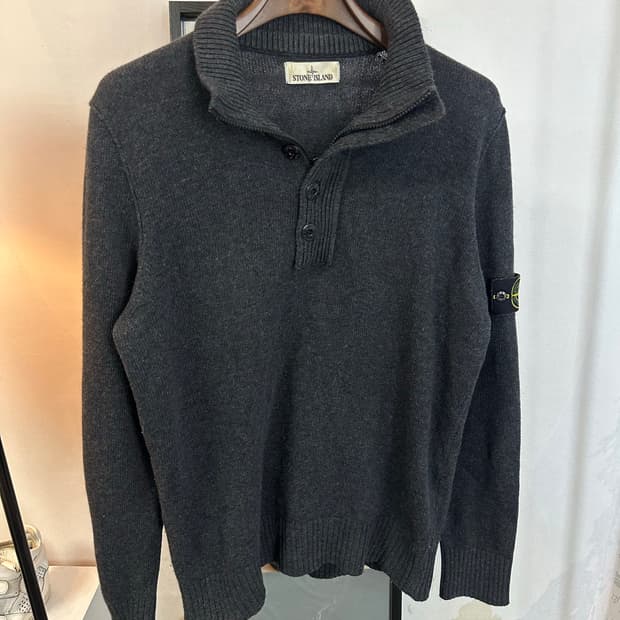 스톤아일랜드 니트 반집업 Xl(100-105) 정품