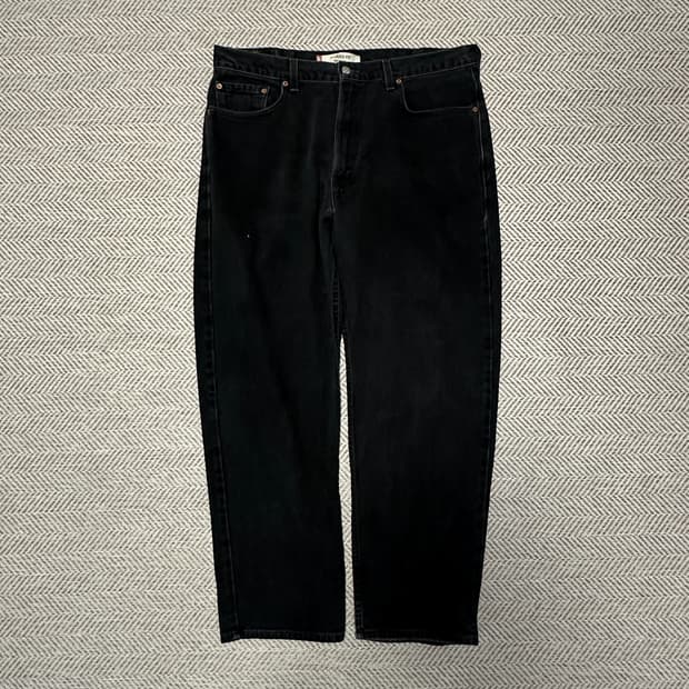 LEVI'S 550 00's usa made black jeans
