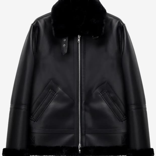 도프제이슨 솔리드 무톤 무스탕 자켓